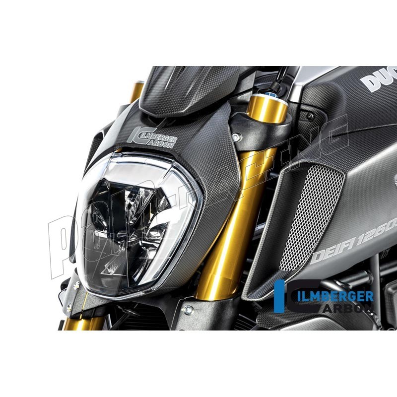 Couvercle De Phare Carbone Ilmberger Diavel Pam Racing